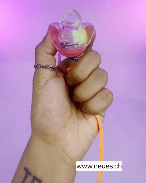 Leucht Nuggi 5 Stück farbig NEU Party Spass