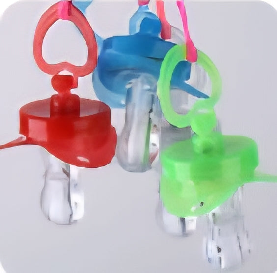 Leucht Nuggi 5 Stück farbig NEU Party Spass